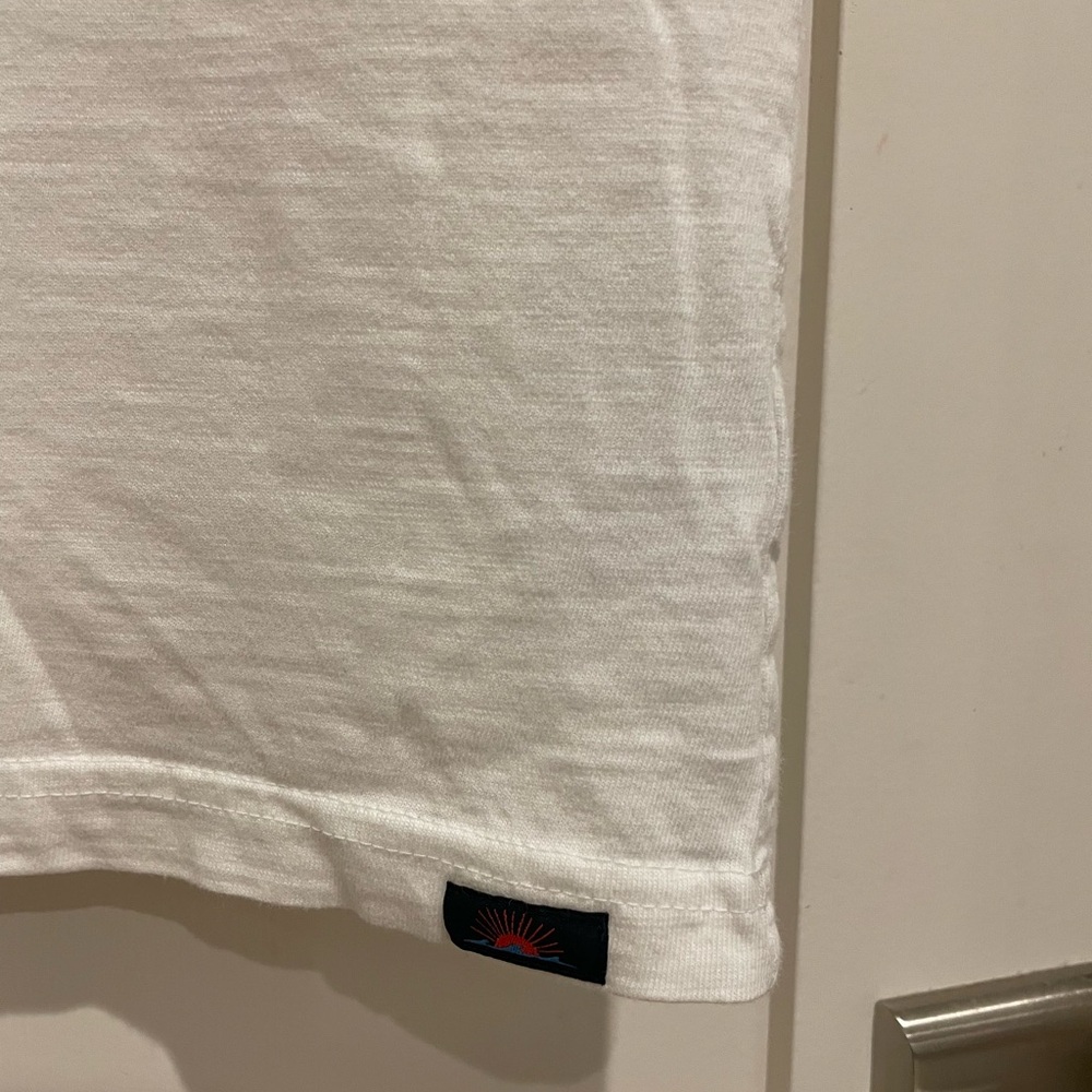 Faherty white and blue Stripe Men's Tee - Picture 4 of 5
